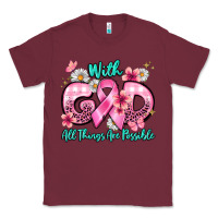 Burgundy with god all things are possible Classic Tee - BarkalooDesign