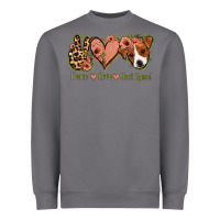 Storm Peace Love Jack Russel Heavyweight Sweatshirt - Jasminsmagicworld
