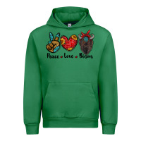 Emerald peace love bison Urban Hoodie - RanaPortraitStore