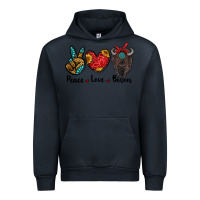 Navy peace love bison Urban Hoodie - RanaPortraitStore