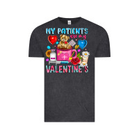 Vintage Black My Patients is Valentines Vintage Tee - CowhideDigitalArt