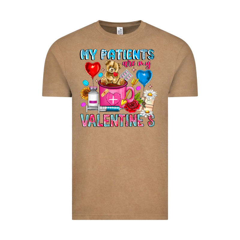 My Patients Is Valentines Vintage Tee by CowhideDigitalArt | Teevron