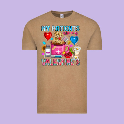 My Patients Is Valentines Vintage Tee Designed By Cowhidedigitalart
