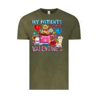 Vintage Olive My Patients is Valentines Vintage Tee - CowhideDigitalArt