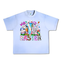 Grape Ice My 1st Easter Urban Heavy Tee - CowhideDigitalArt
