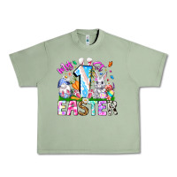 Oil Green My 1st Easter Urban Heavy Tee - CowhideDigitalArt