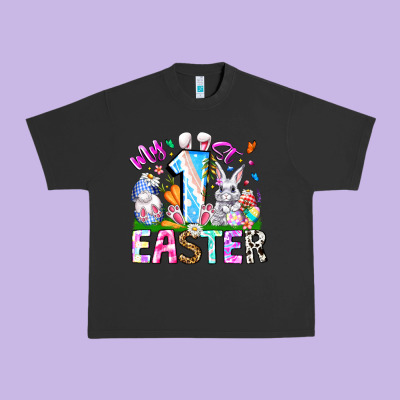 My 1st Easter Urban Heavy Tee Designed By Cowhidedigitalart