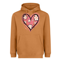 Meerkat floral pink glitter heart Heavyweight Hoodie - Jasminsmagicworld