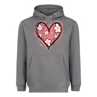 Storm floral pink glitter heart Heavyweight Hoodie - Jasminsmagicworld