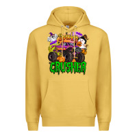 Antique Gold spooky crusher monster truck Premium Hoodie - BarkalooDesign