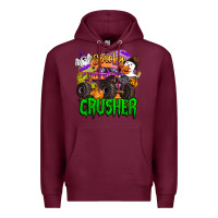 Burgundy spooky crusher monster truck Premium Hoodie - BarkalooDesign