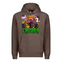 Coffee spooky crusher monster truck Premium Hoodie - BarkalooDesign