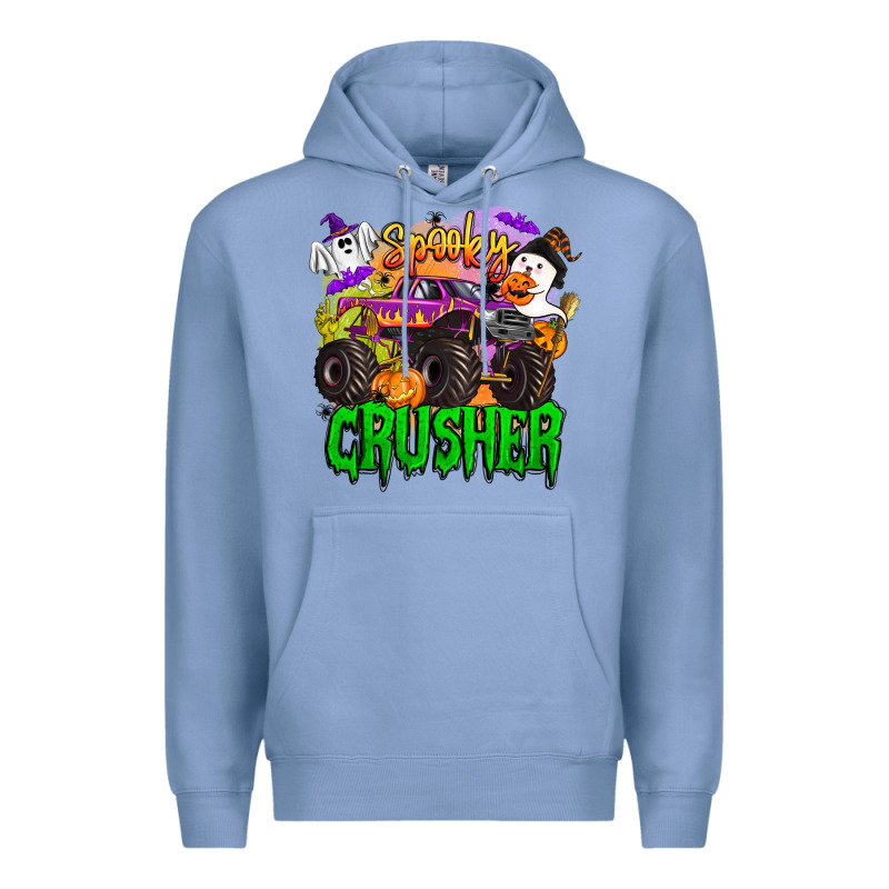 Spooky Crusher Monster Truck Premium Hoodie by BarkalooDesign | Teevron