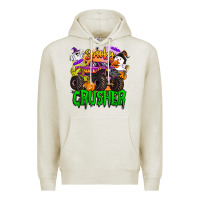 Oatmeal Heather spooky crusher monster truck Premium Hoodie - BarkalooDesign