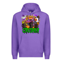 Purple spooky crusher monster truck Premium Hoodie - BarkalooDesign