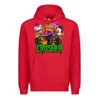 Red spooky crusher monster truck Premium Hoodie - BarkalooDesign