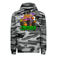 Slate Camo spooky crusher monster truck Premium Hoodie - BarkalooDesign