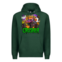 Sports Green spooky crusher monster truck Premium Hoodie - BarkalooDesign