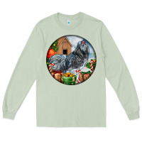 Matcha ameraucana rooster christmas Long Sleeve Tee - LillyAllenDesigns