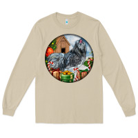 Mushroom ameraucana rooster christmas Long Sleeve Tee - LillyAllenDesigns