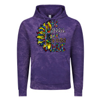Cloud Purple autism sunflower Vintage Hoodie - CowhideDigitalArt