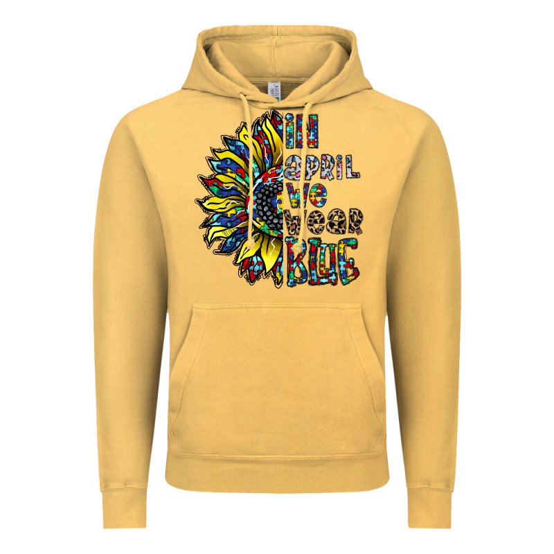 Autism Sunflower Vintage Hoodie by CowhideDigitalArt | Teevron