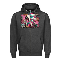 Charcoal Heather indian headdress valentine's day Zipper Hoodie - Jasminsmagicworld