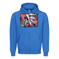 True Royal indian headdress valentine's day Zipper Hoodie - Jasminsmagicworld