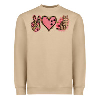 Mushroom Peace Love Cats Heavyweight Sweatshirt - Jasminsmagicworld