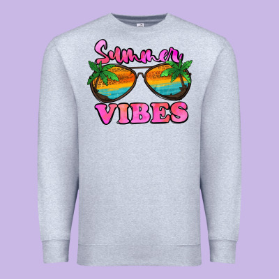 Summer Vibes Premium Sweatshirt Designed By Jasminsmagicworld
