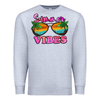 Heather Grey Summer Vibes Premium Sweatshirt - Jasminsmagicworld