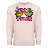 Pale Pink Summer Vibes Premium Sweatshirt - Jasminsmagicworld