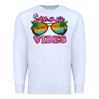 White Summer Vibes Premium Sweatshirt - Jasminsmagicworld