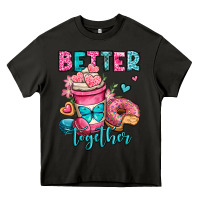 Asphalt better together donut and coffee valentines day Heavy Core Tee - OliviaCreatesArt