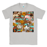 Moon Dust Western Leopard Farm Animals Seamless Pattern Classic Tee - FaDigitalArtStudio