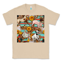 Mushroom Western Leopard Farm Animals Seamless Pattern Classic Tee - FaDigitalArtStudio