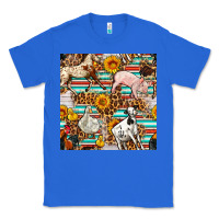 True Royal Western Leopard Farm Animals Seamless Pattern Classic Tee - FaDigitalArtStudio