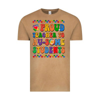Vintage Camel Proud Teacher to au-some student Vintage Tee - CowhideDigitalArt