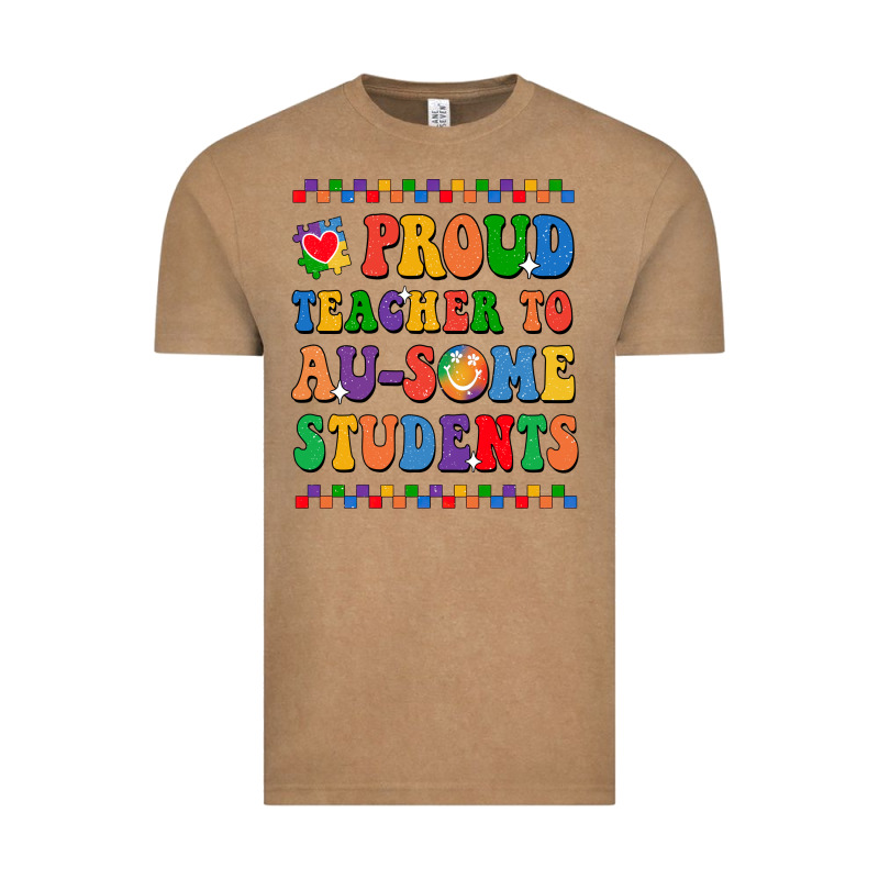 Proud Teacher To Au-some Student Vintage Tee by CowhideDigitalArt | Teevron