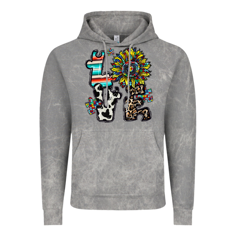 Love Autism Vintage Hoodie by CowhideDigitalArt | Teevron