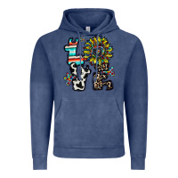 Vintage Denim love autism Vintage Hoodie - CowhideDigitalArt