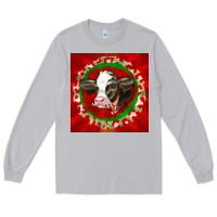 Moon Dust christmas holstein calf face Long Sleeve Tee - LillyAllenDesigns