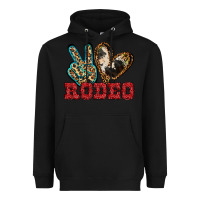 Black Peace Love Rodeo Heavyweight Hoodie - Jasminsmagicworld