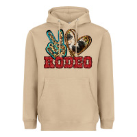Mushroom Peace Love Rodeo Heavyweight Hoodie - Jasminsmagicworld