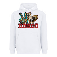 White Peace Love Rodeo Heavyweight Hoodie - Jasminsmagicworld