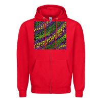 Red mardi gras leopard Zipper Hoodie - RanaPortraitStore