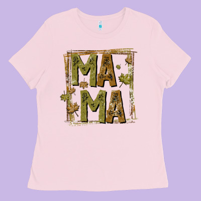 Mama Fall Ladies Tee Designed By Cowhidedigitalart