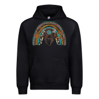 Black western rainbow with bison Urban Hoodie - RanaPortraitStore
