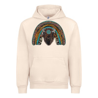 Sandshell western rainbow with bison Urban Hoodie - RanaPortraitStore