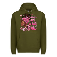 Army Green in october we wear pink Premium Hoodie - BarkalooDesign